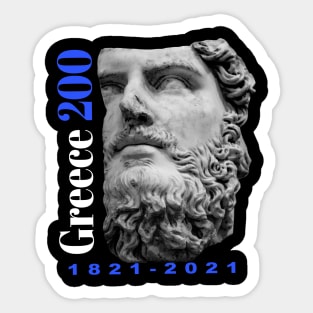 Greek Independence Day 200th Anniversary 1821 Bicentennial Statue Sticker